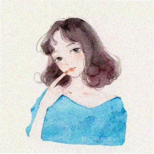读者检索练习生的头像插画